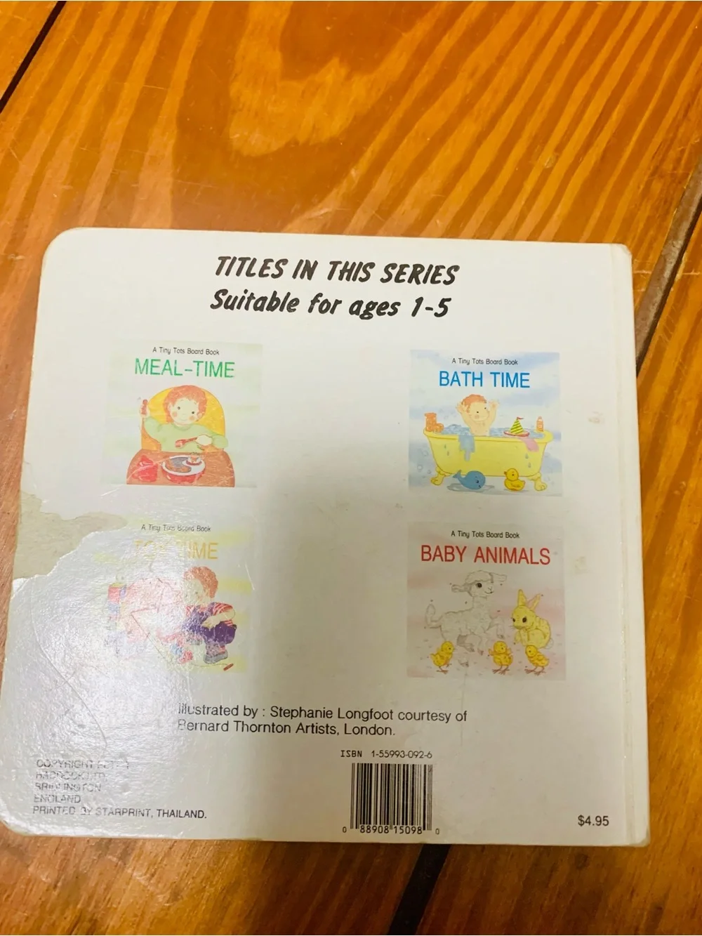 Tiny Tots Meal-Time Board Book - Green